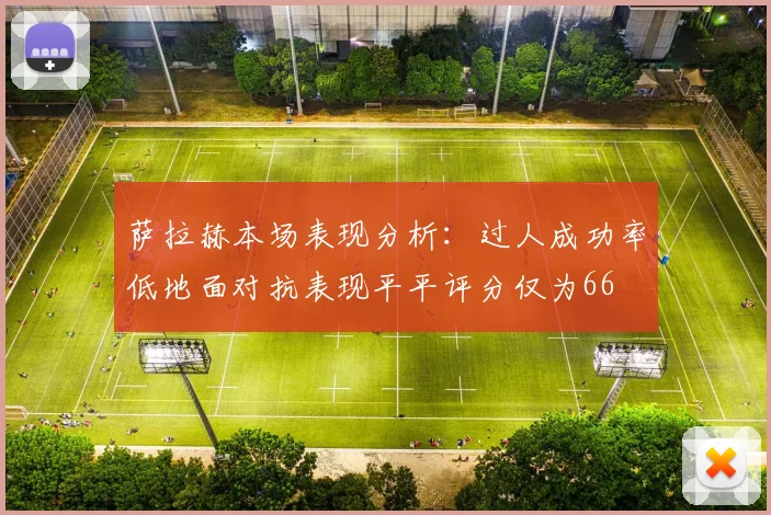 萨拉赫本场表现分析：过人成功率低地面对抗表现平平评分仅为66